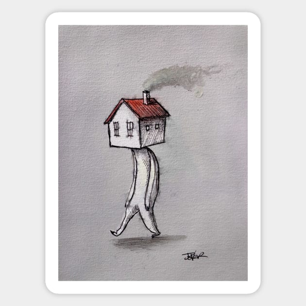 Stayin home Sticker by Loui Jover 